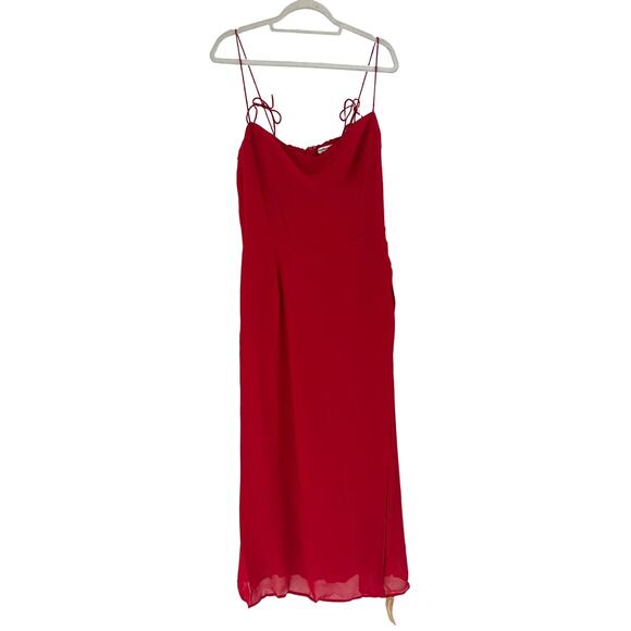 Reformation Women's Cherry Kourtney Dress 12 - Picture 3 of 11